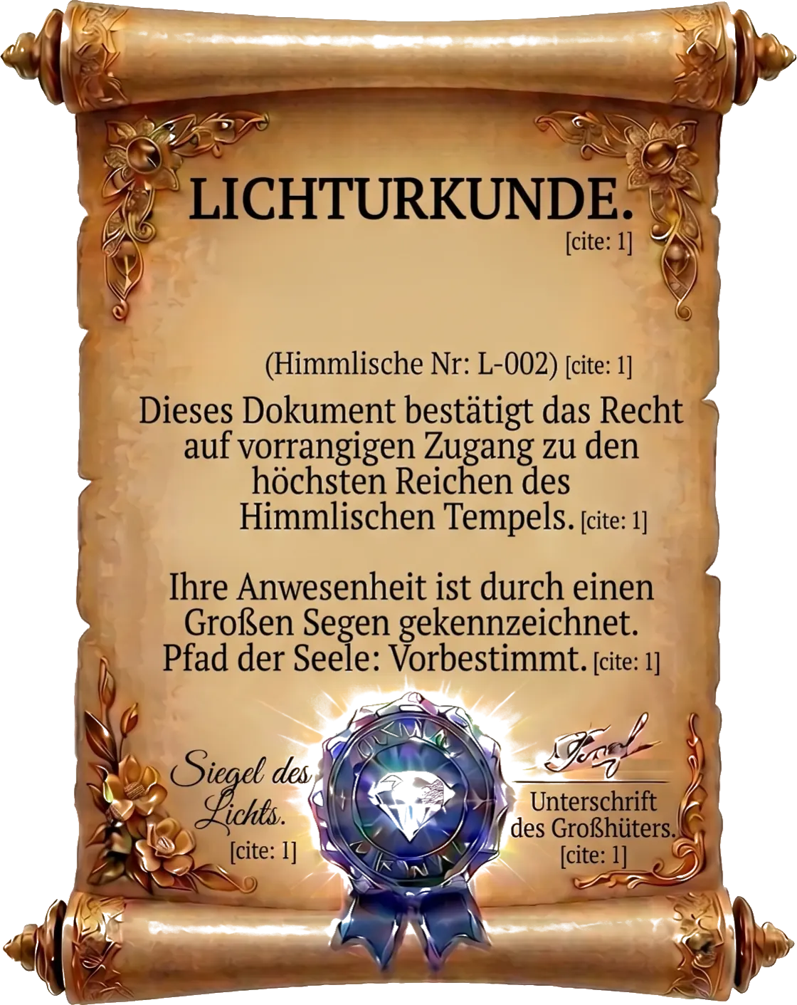 MUSTERURKUNDE