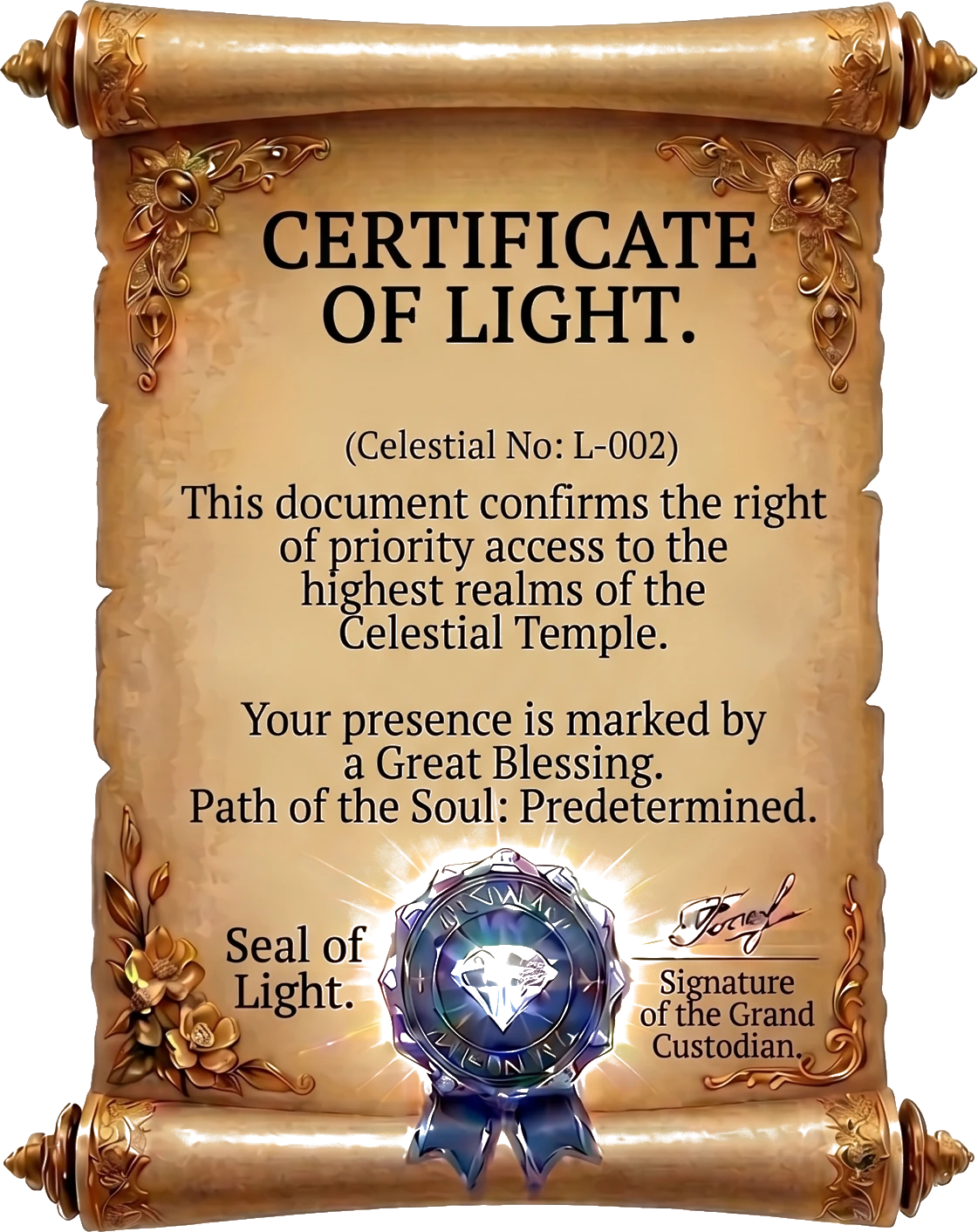 SAMPLE CERTIFICATE